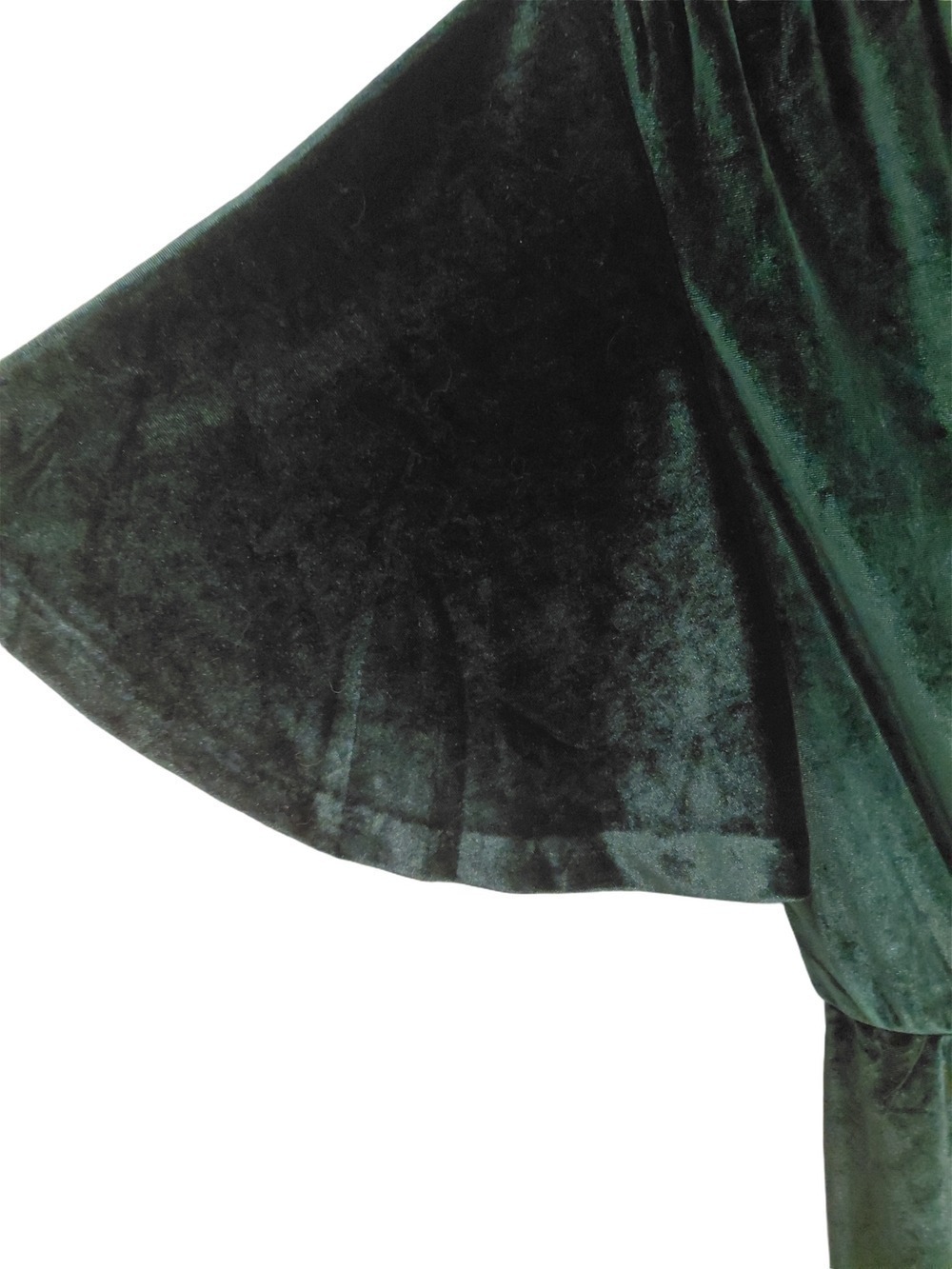 Alexia Admor Emerald Green Velvet Dress Size Large NWT Flutter Sleeve Glam Party - Picture 6 of 11